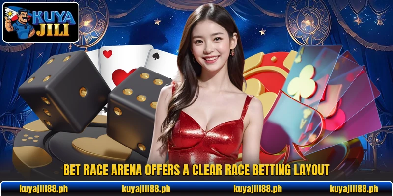 Bet Race Arena offers a clear race betting layout Bet Race Arena offers a clear race betting layout