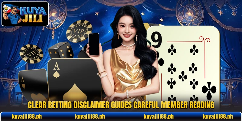 Clear betting disclaimer guides careful member reading Clear betting disclaimer guides careful member reading