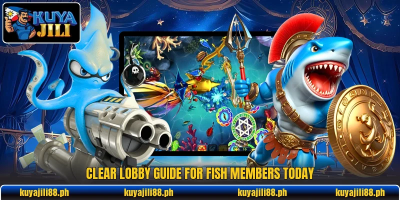 Clear lobby guide for Fish members today Clear lobby guide for Fish members today