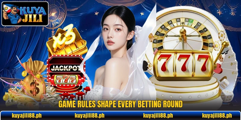 Game rules shape every betting round Game rules shape every betting round