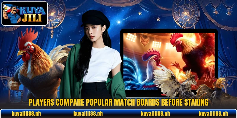 Players compare popular match boards before staking Players compare popular match boards before staking